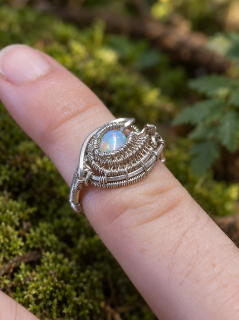 The Dreaming Moon — Opal Ring