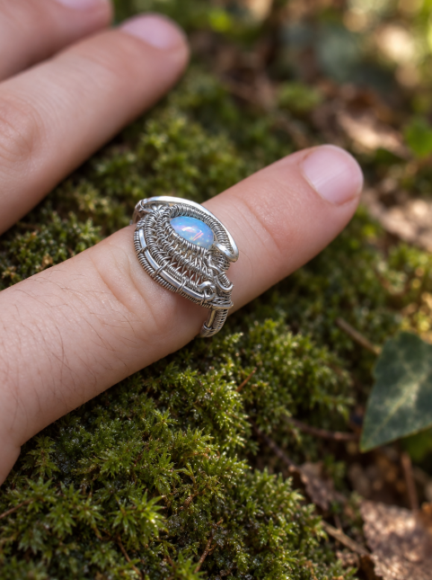 The Dreaming Moon — Opal Ring