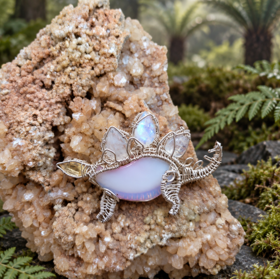 Stegosaurs Pendant