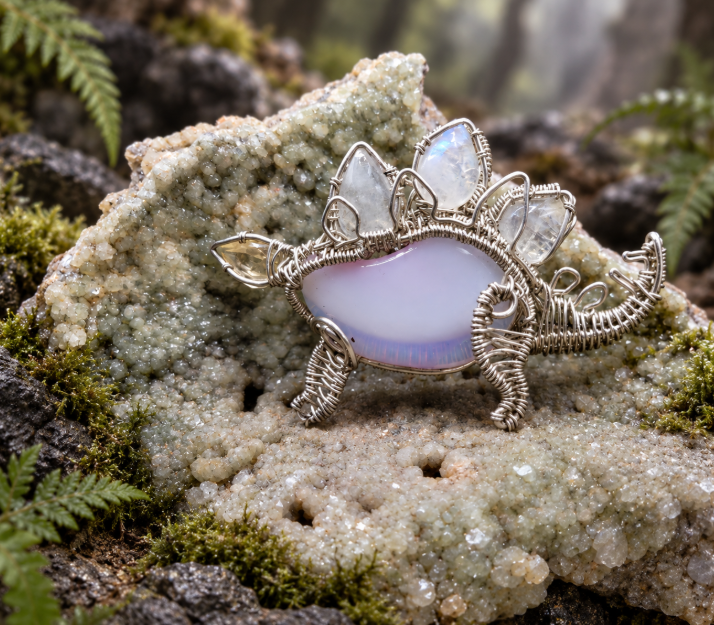 Stegosaurs Pendant